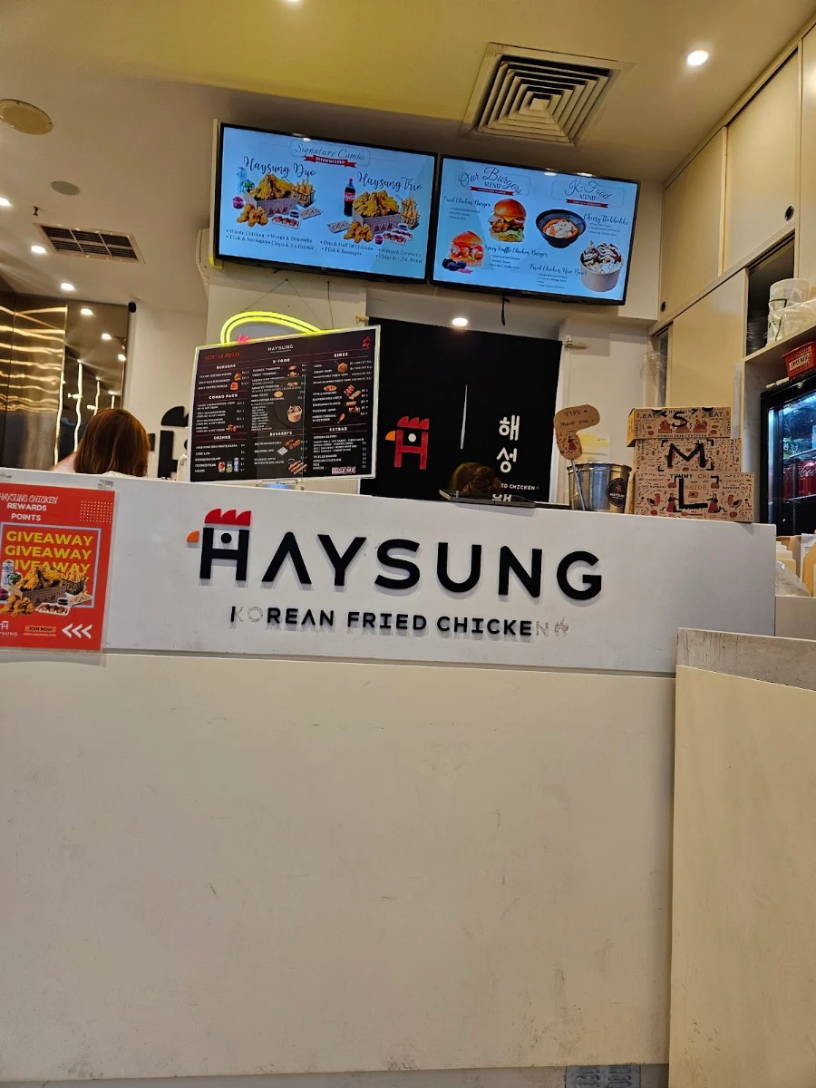Menu, Haysung Korean Fried Chicken Springvale