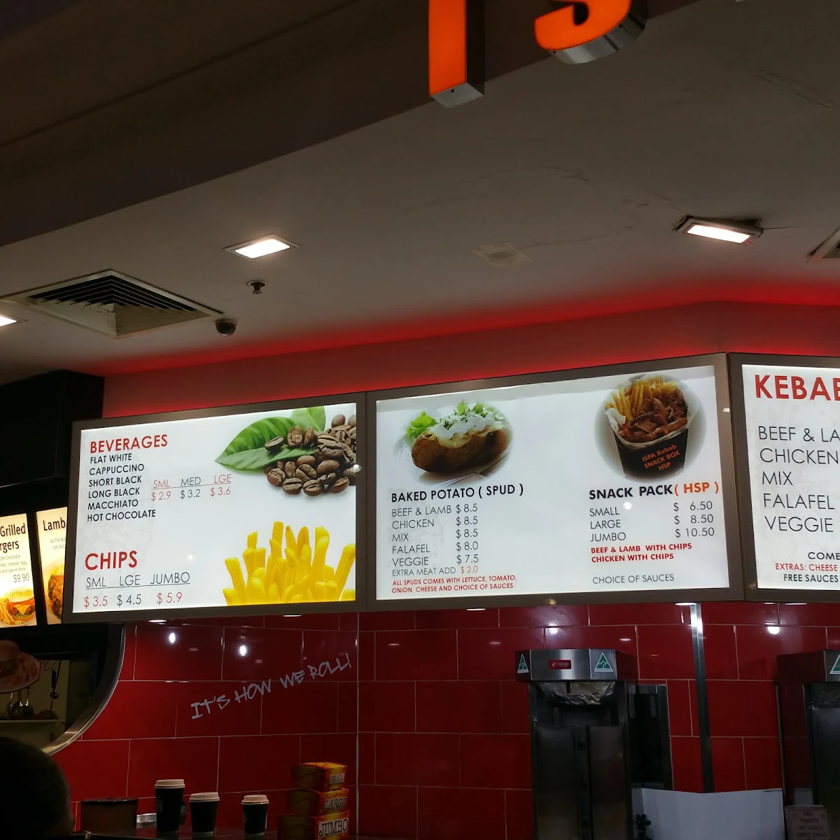 Menu, ISPA Kebab