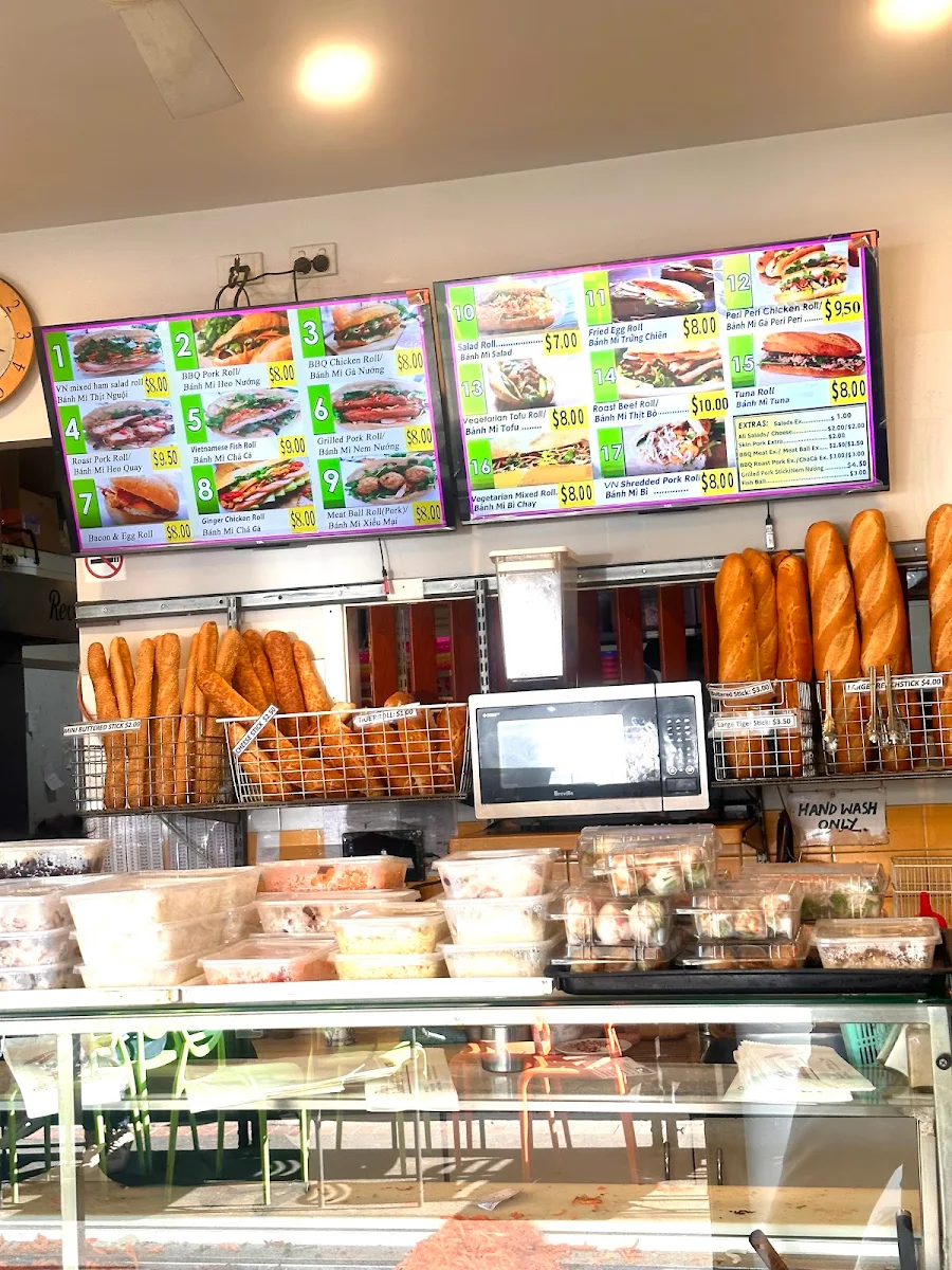 Menu, Thy's Sandwiches