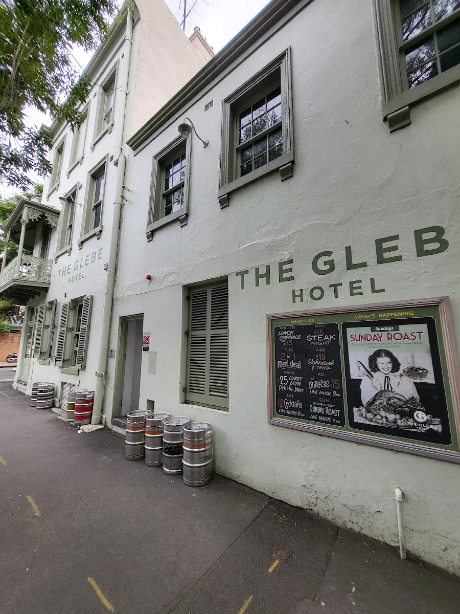 Menu, The Glebe Hotel