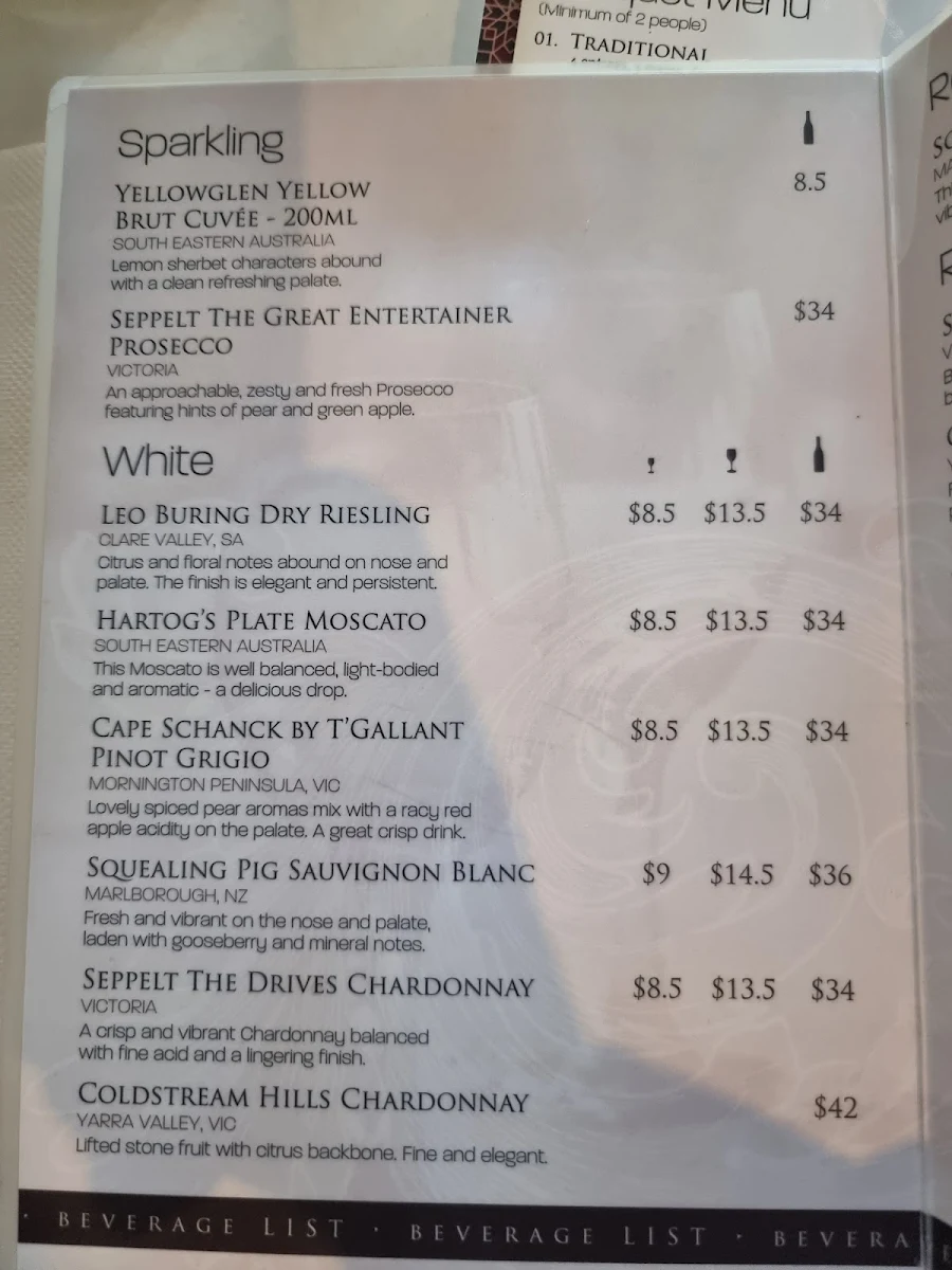 Menu, Afghan Village