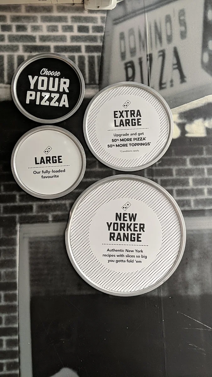 Menu, Domino's Pizza Malaga