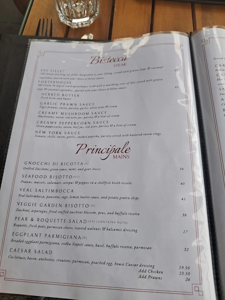 Menu, Bojangles Pizza Restaurant