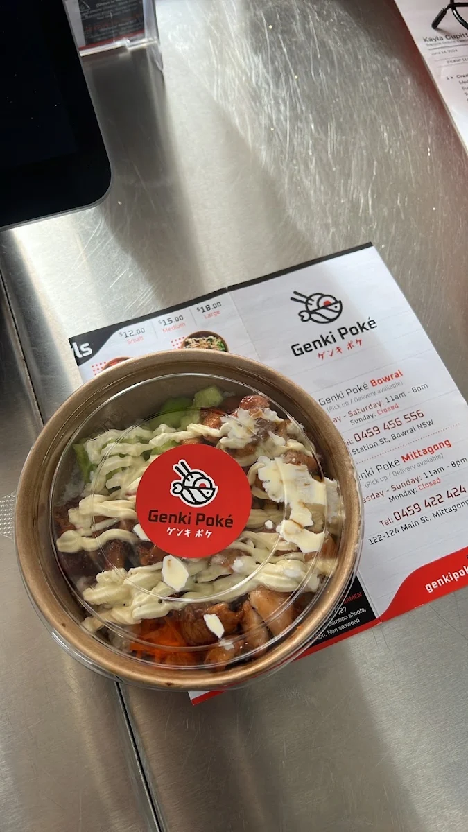 Menu, Genki Poké Moss Vale