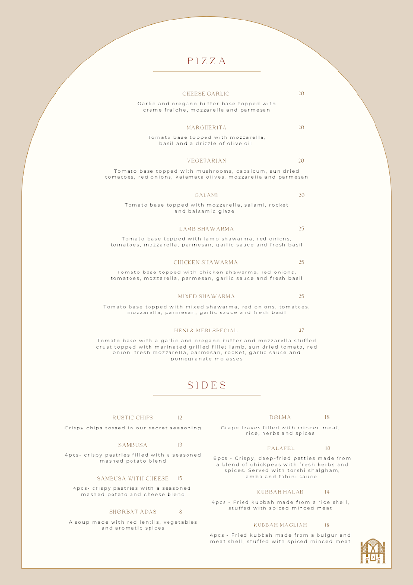 Menu, Heni & Meri