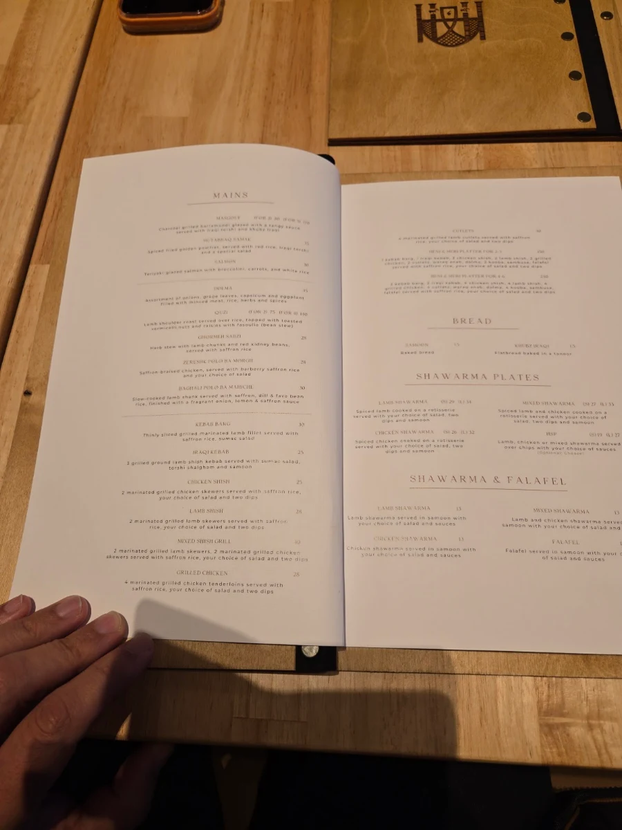 Menu, Heni & Meri