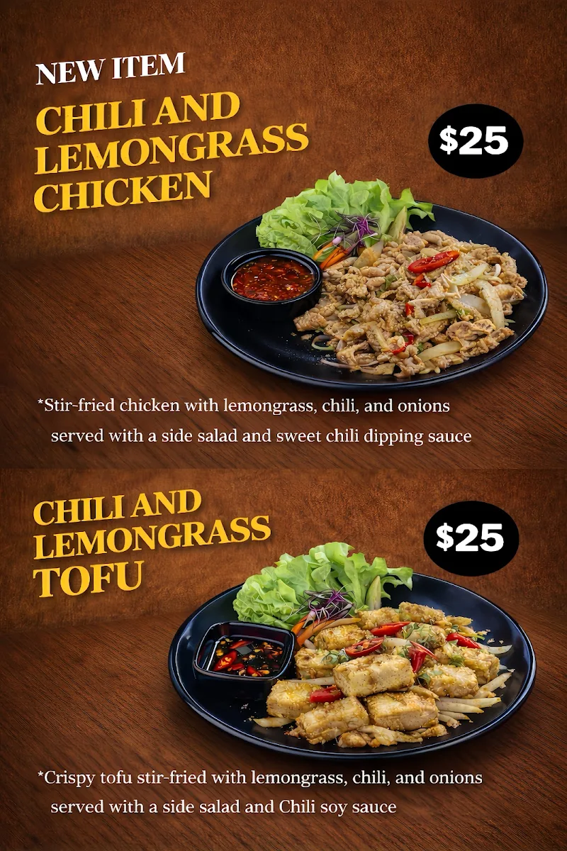 Menu, Kim Long Vietnamese Eatery