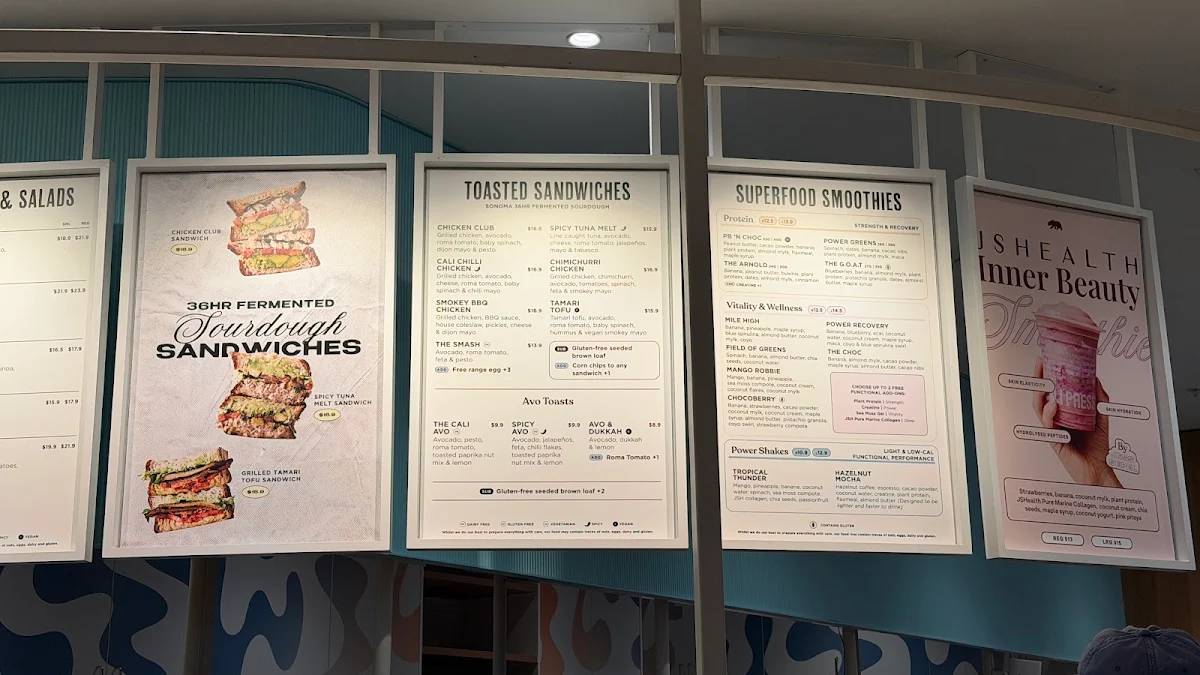Menu, Cali Press Cafe & Breakfast Chatswood