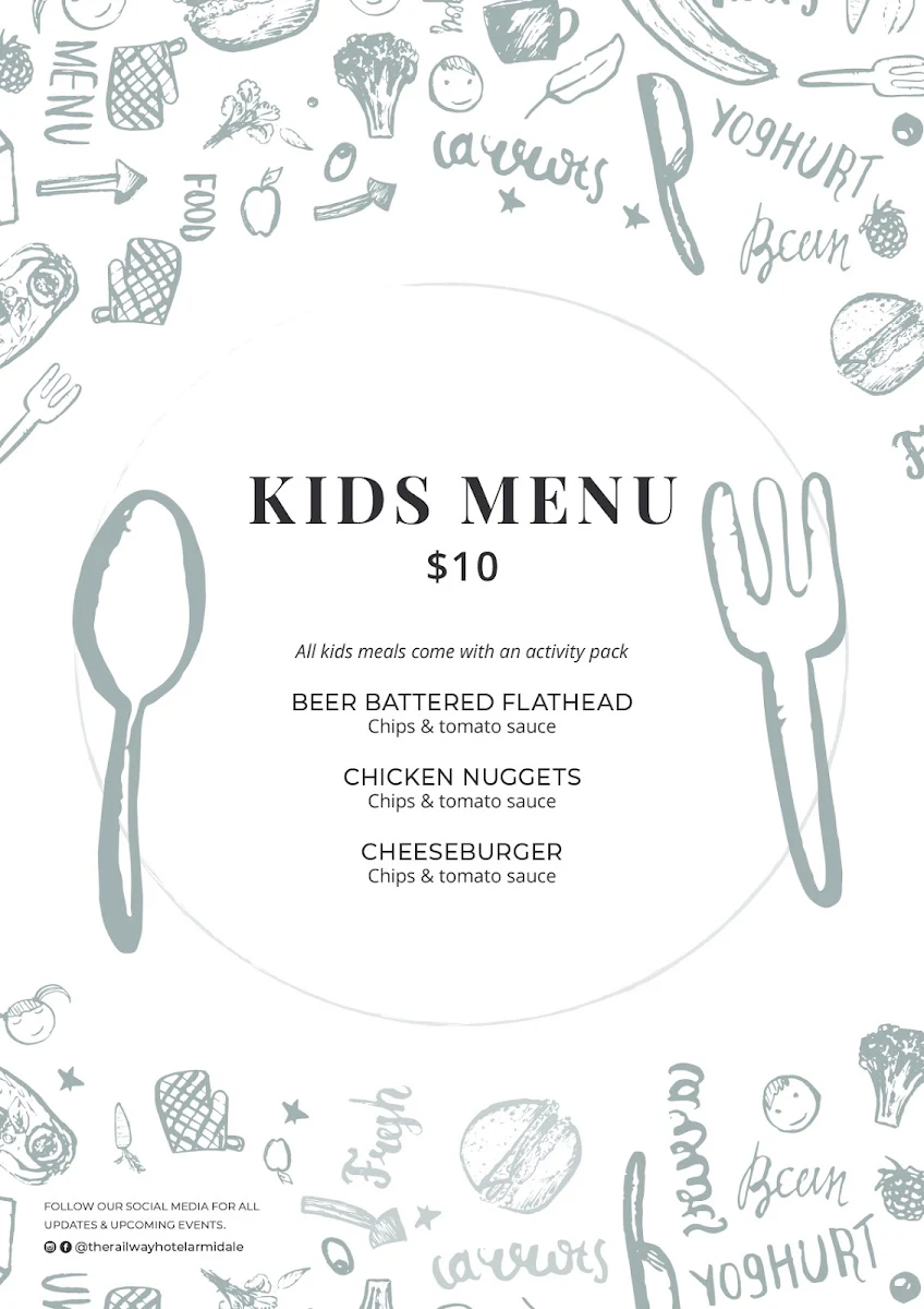 Menu, Railway Hotel