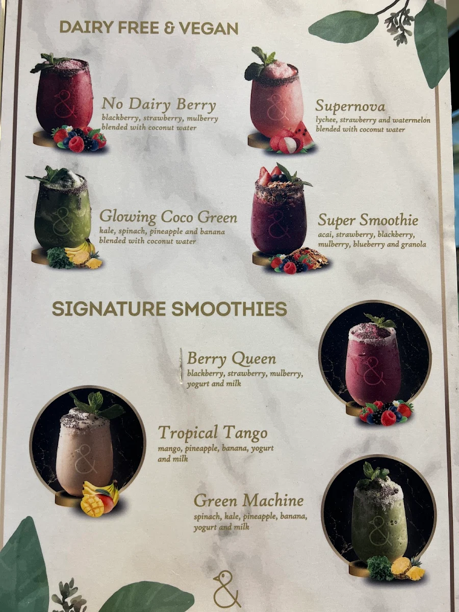 Menu, The Naked Duck World Square