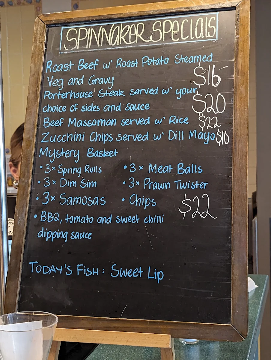 Menu, The Spinnaker