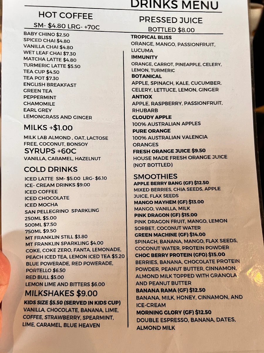 Menu, Eating Station