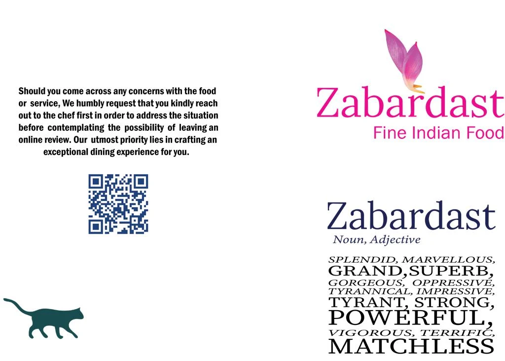 Menu, Zabardast
