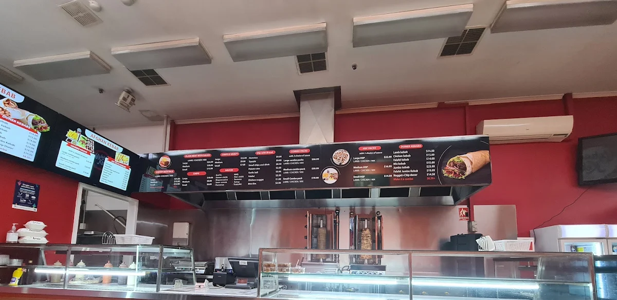 Menu, Afghan Kebab village