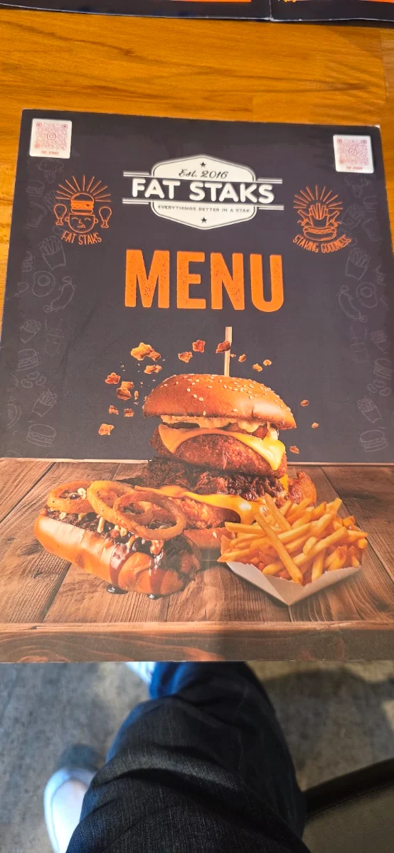 Menu, Fat Staks (Caroline Springs)