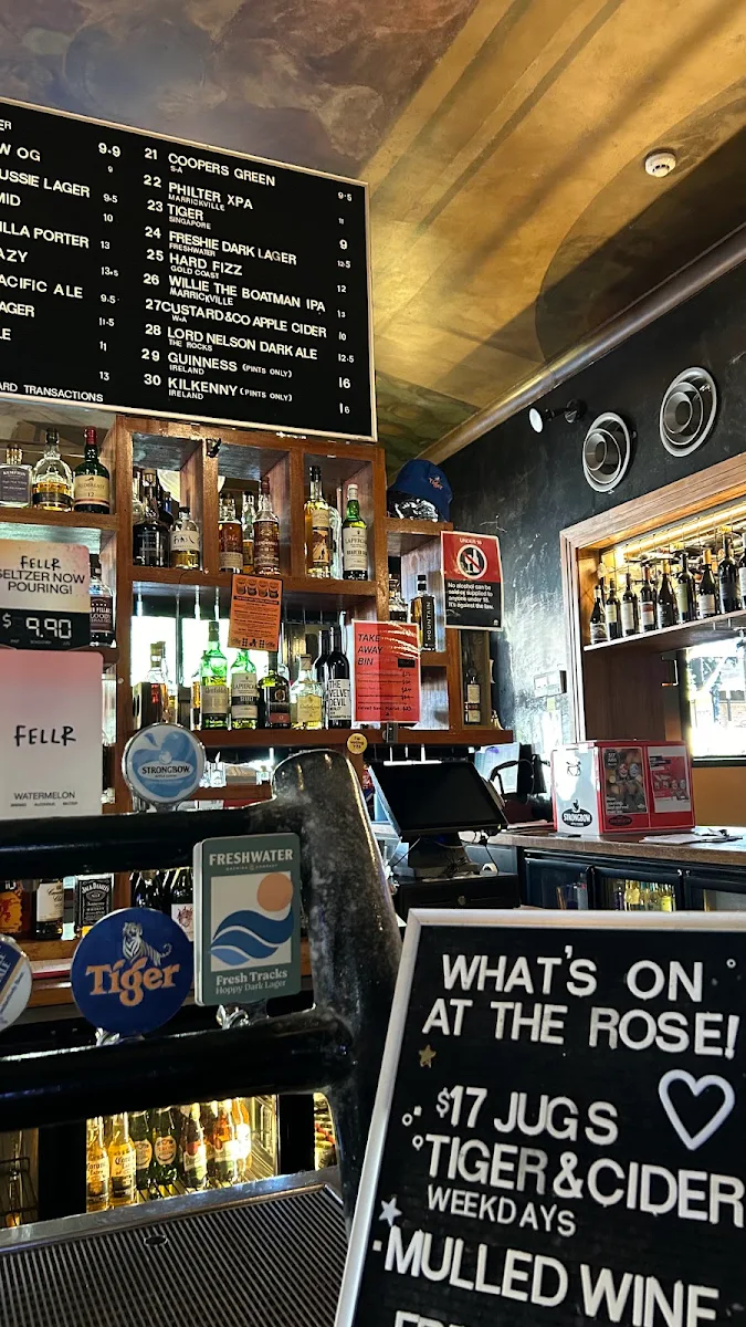 Menu, The Rose Hotel