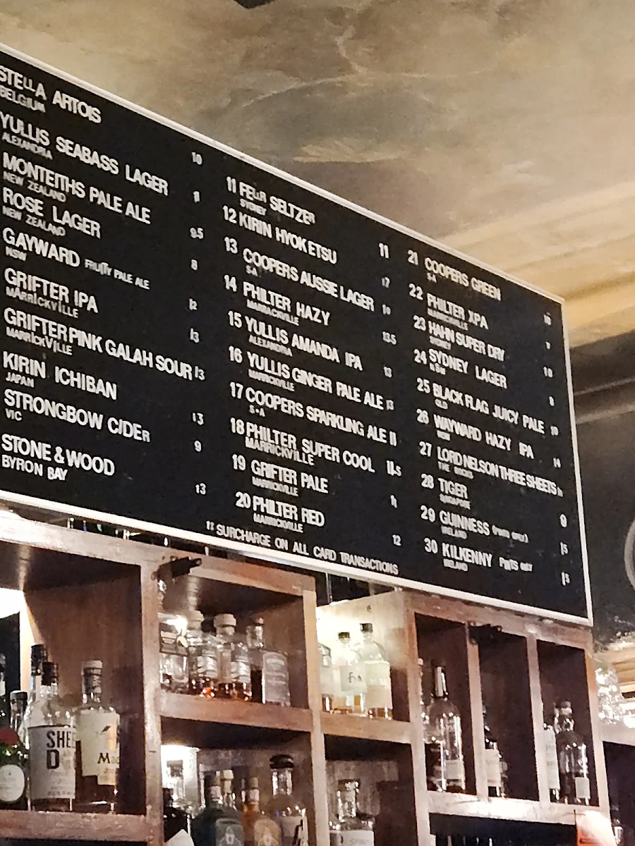 Menu, The Rose Hotel