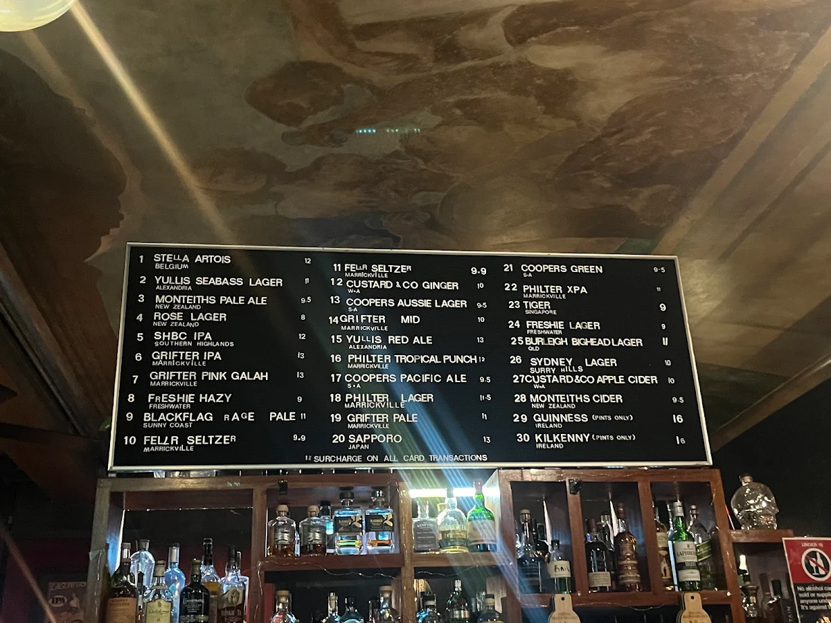 Menu, The Rose Hotel