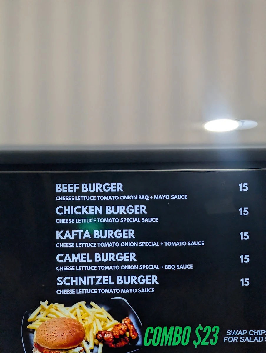 Menu, Sydneys Wings And Things
