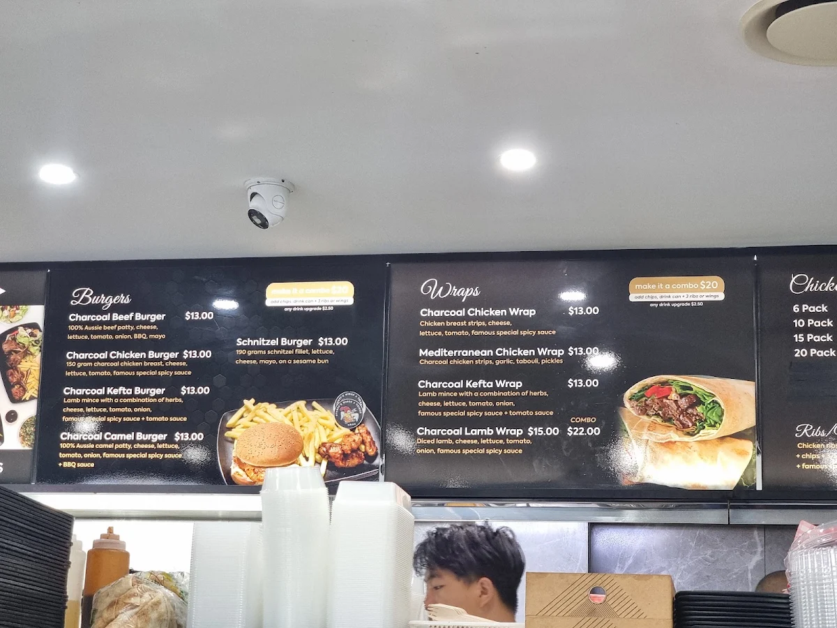 Menu, Sydneys Wings And Things