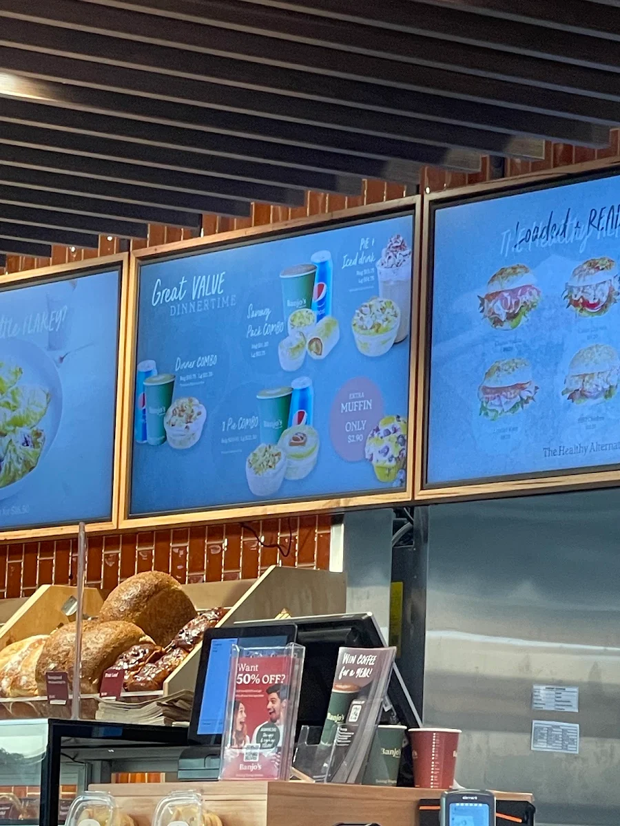 Menu, Banjo’s Bakery Café – Burpengary (Drive Thru)
