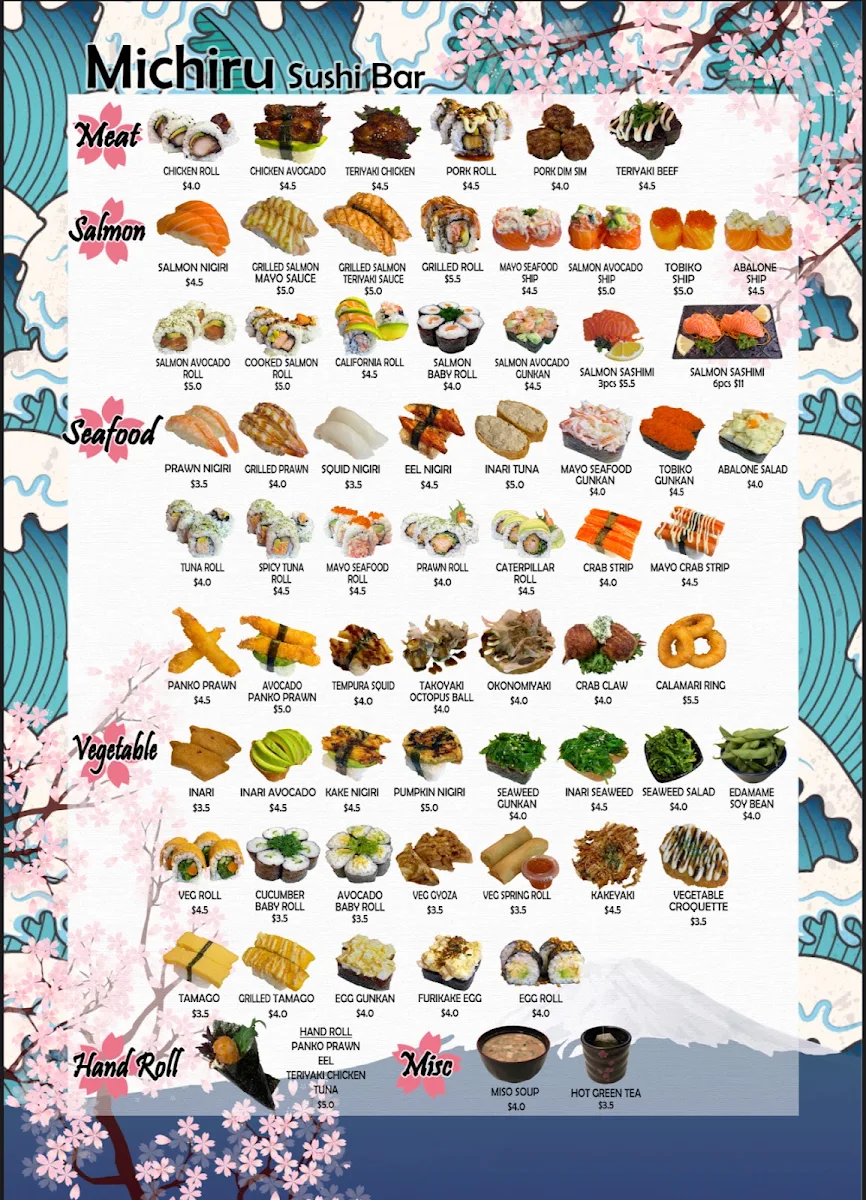 Menu, Michiru
