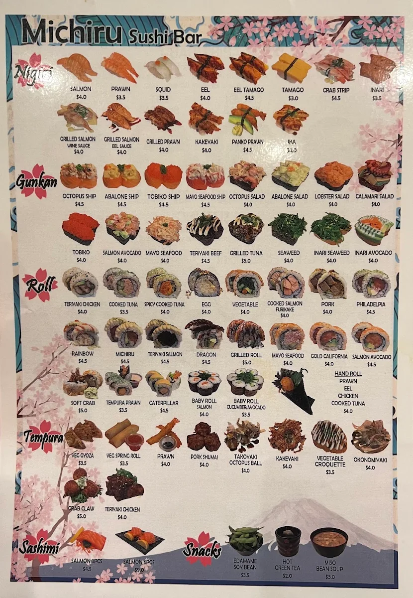 Menu, Michiru