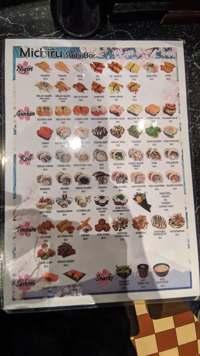 Menu, Michiru