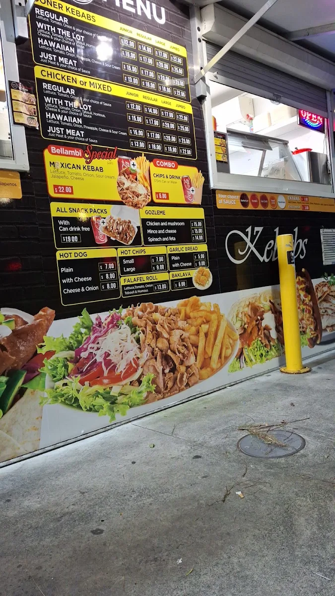 Menu, Bellambi Kebabs