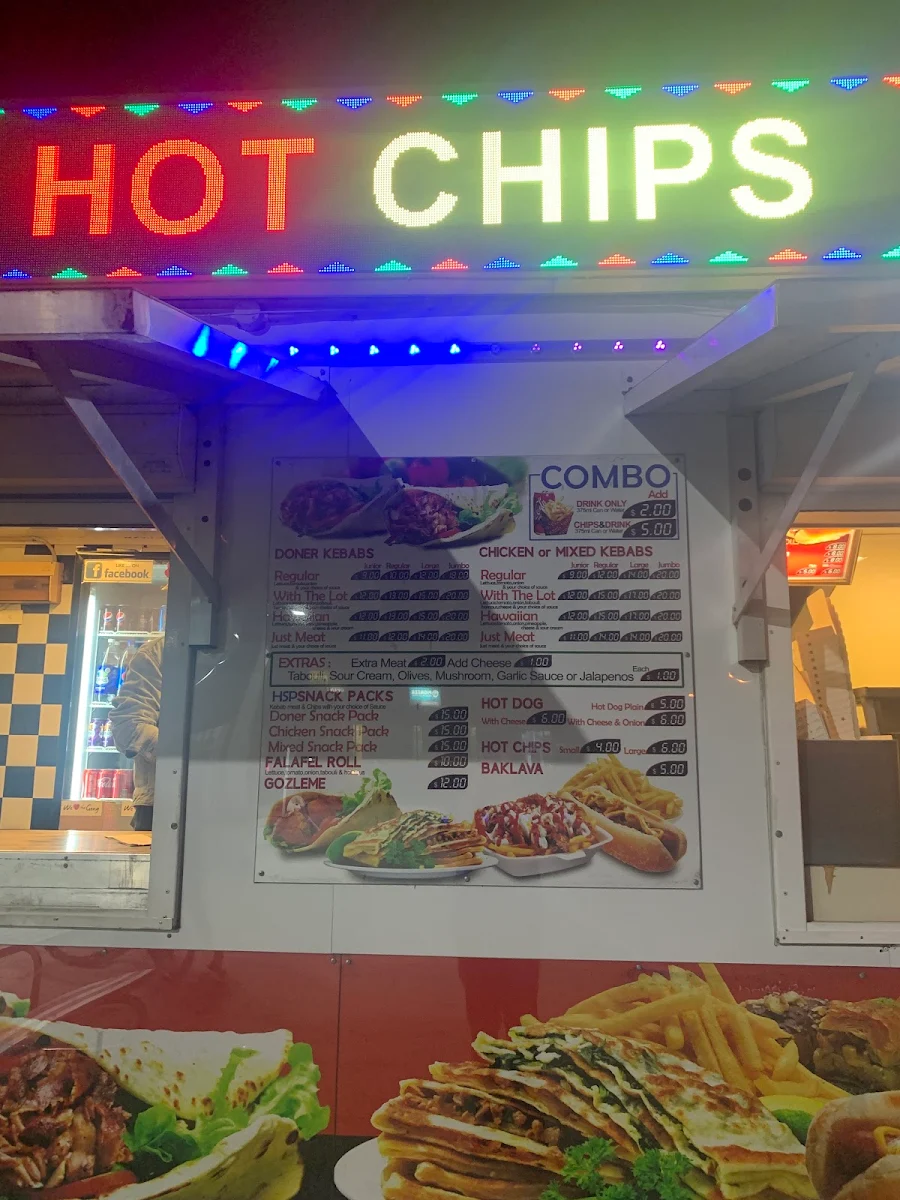 Menu, Bellambi Kebabs