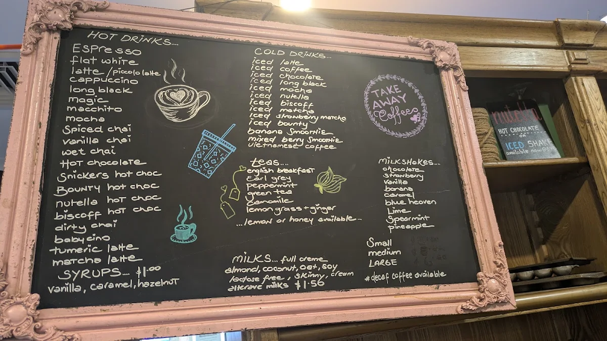 Menu, Emerald Village Bakery & Cafe