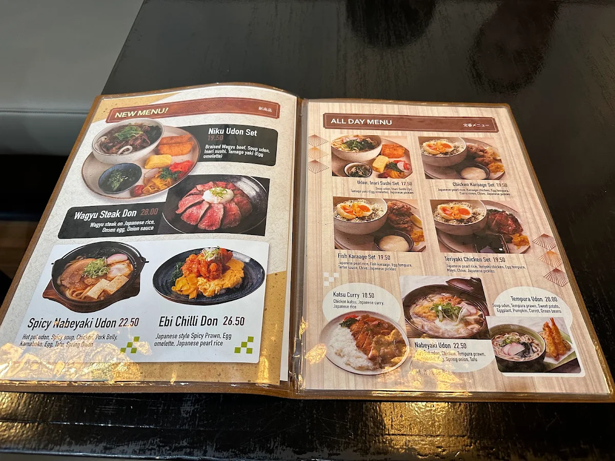 Menu, Ikoi Cafe
