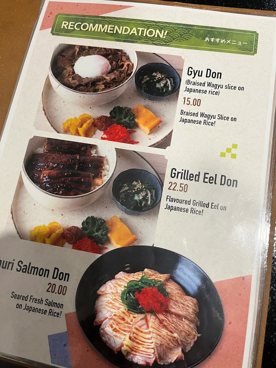 Menu, Ikoi Cafe