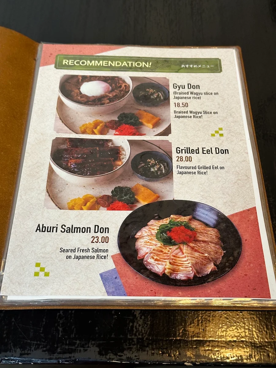 Menu, Ikoi Cafe