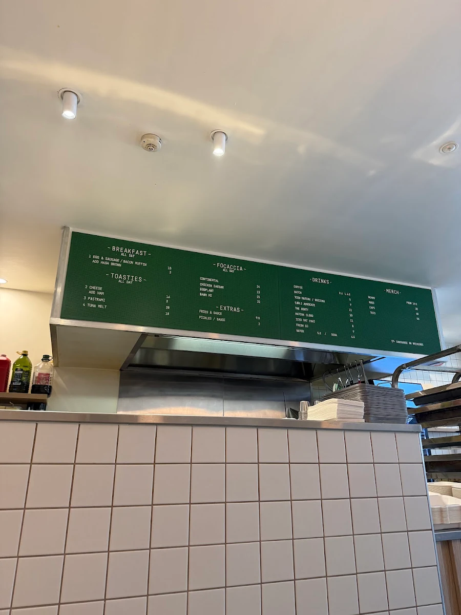 Menu, Earl's Eatery
