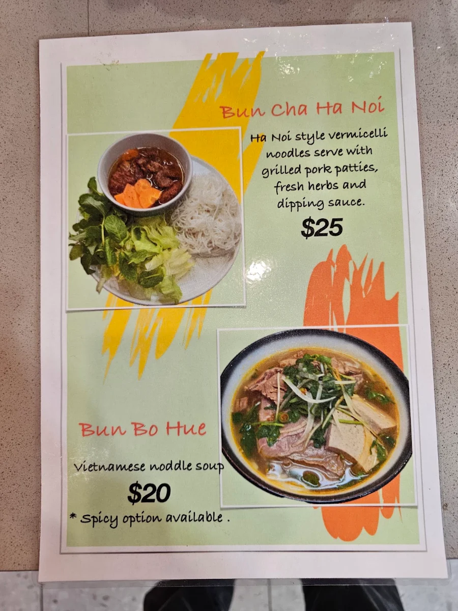 Menu, O Banh Mi