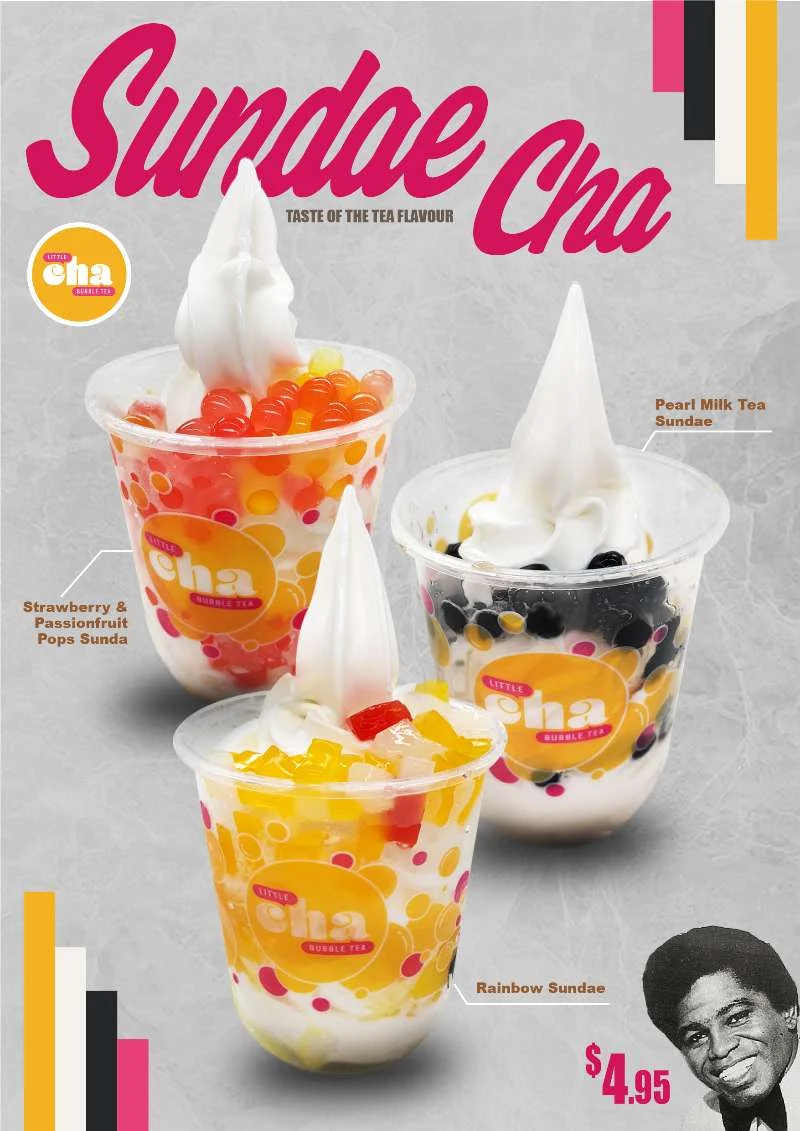 Menu, Little Cha Bubble Tea - Westfield Penrith