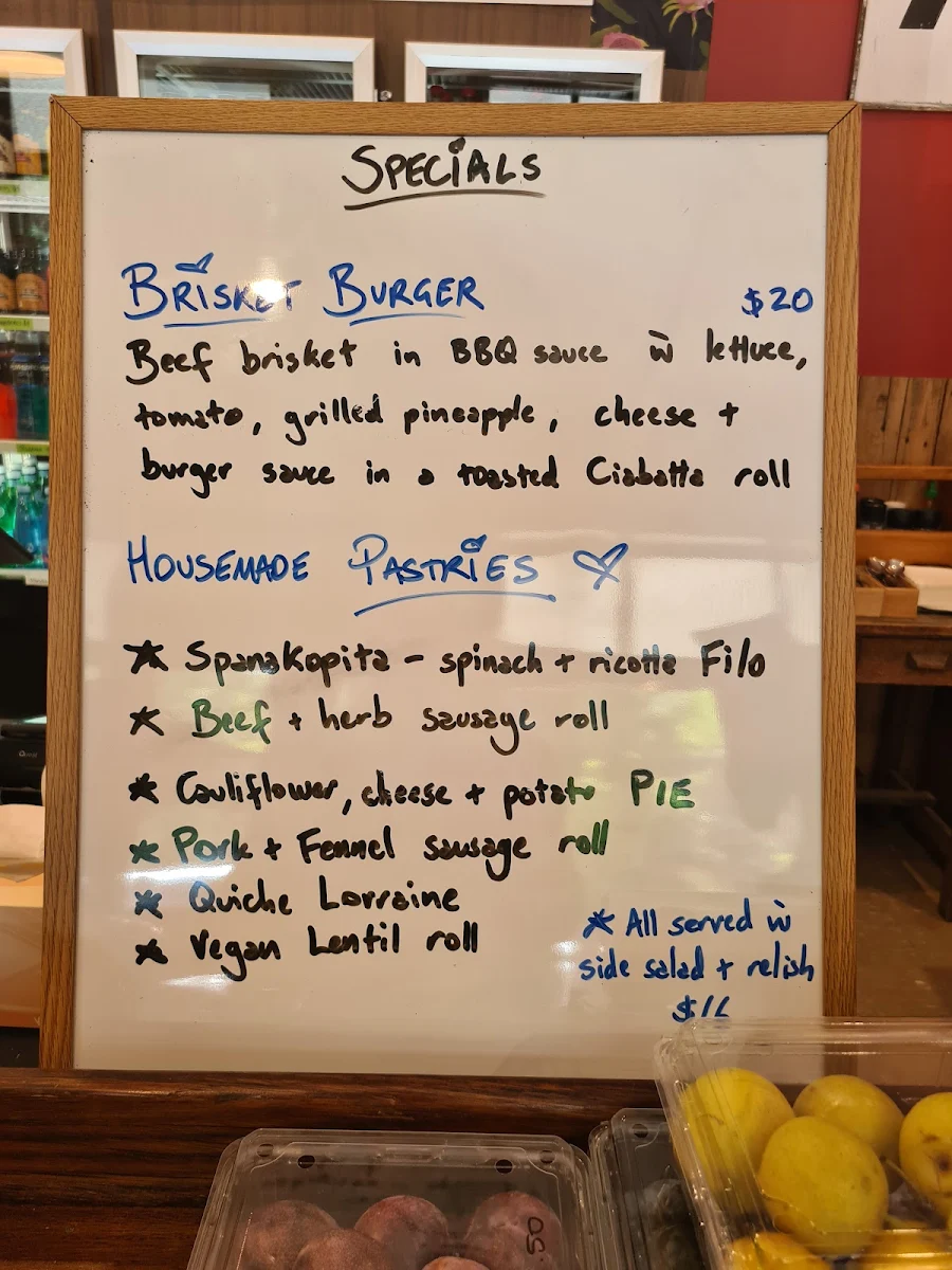 Menu, The Patch Store