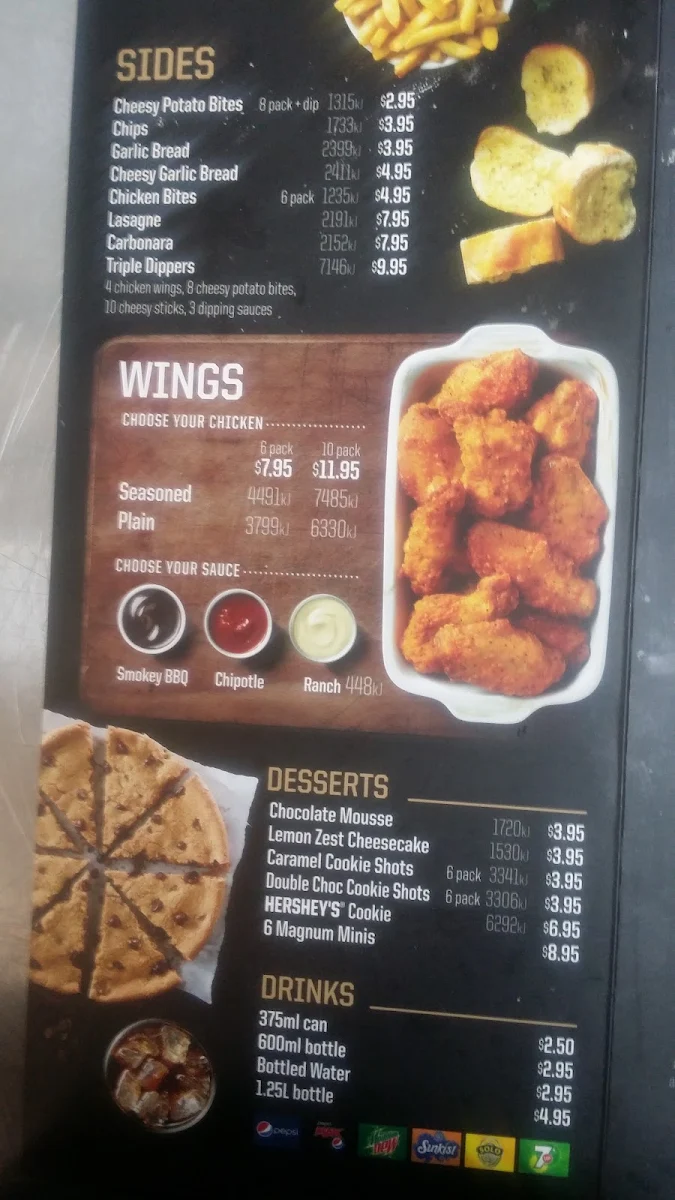 Menu, Pizza Hut Ipswich