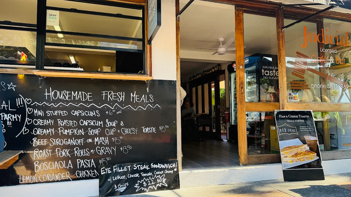 Menu, Judicial Cafe