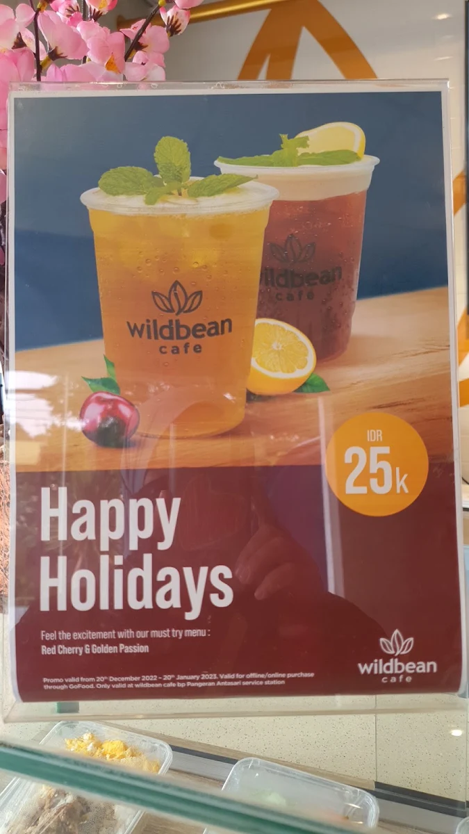 Menu, wildbean cafe
