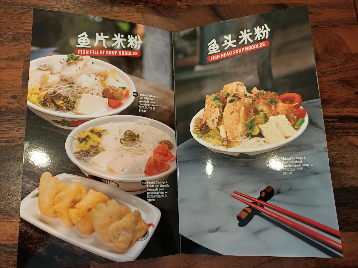 Menu, Mr Tall Pork Noodles Box Hill