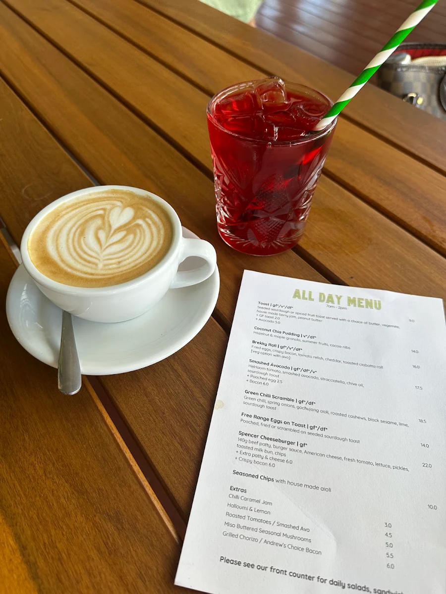 Menu, Spencer Coffee & Catering Melbourne