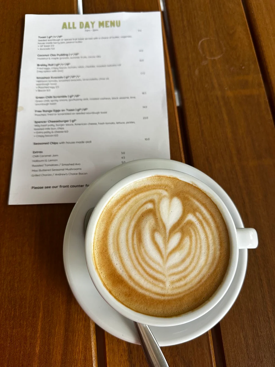 Menu, Spencer Coffee & Catering Melbourne
