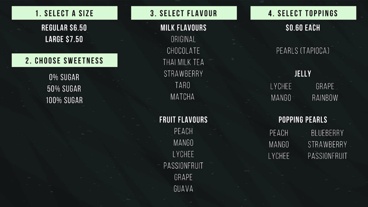 Menu, Bread & Bowl