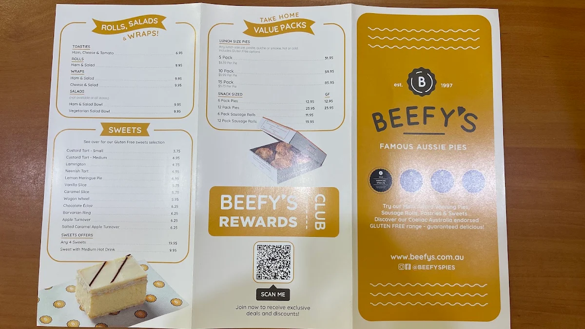 Menu, Beefy's Ningi