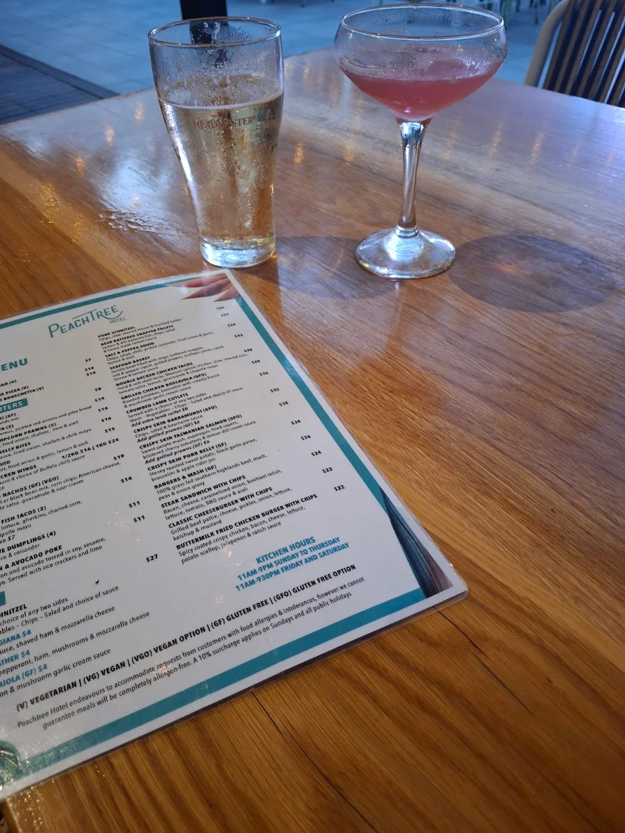 Menu, Peachtree Hotel