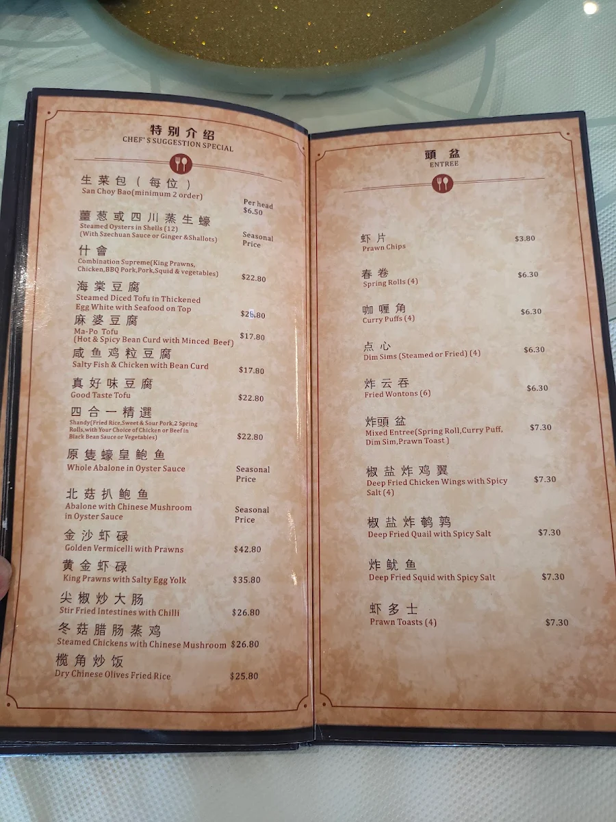 Menu, Good Taste