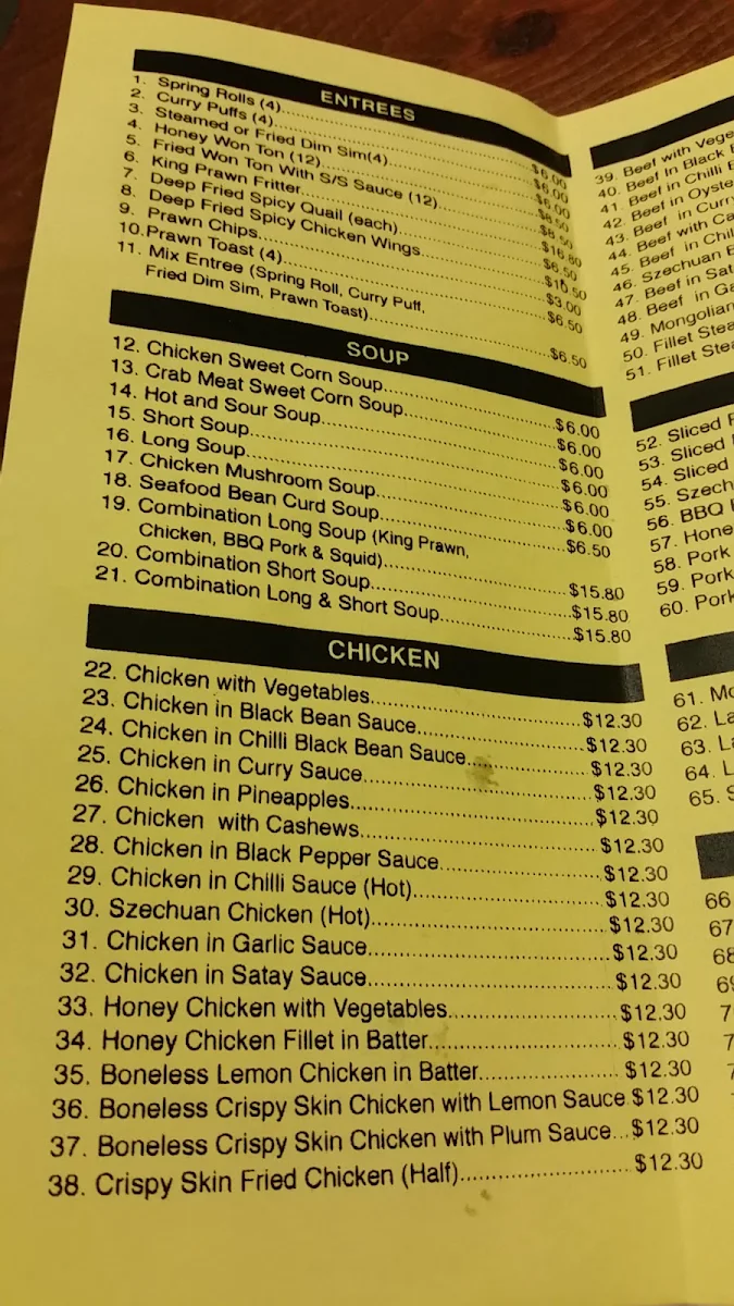Menu, Good Taste
