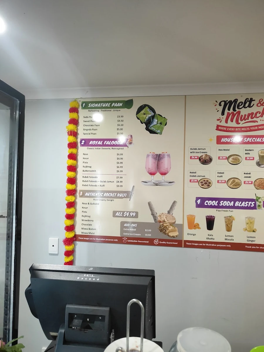 Menu, Melt&Munch
